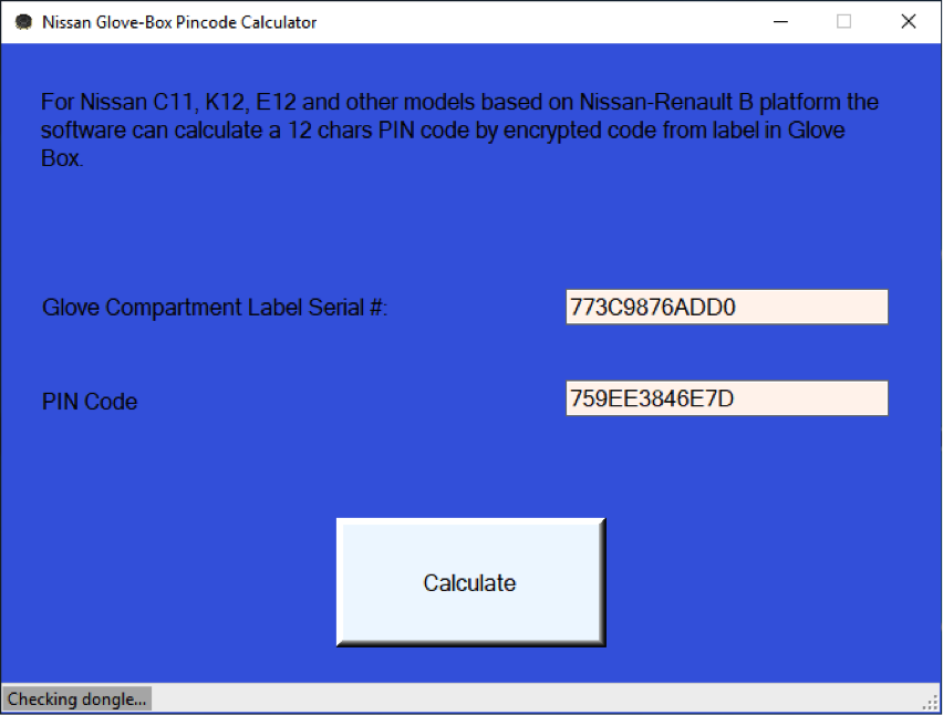 Ford V Series Radio Code Calculator