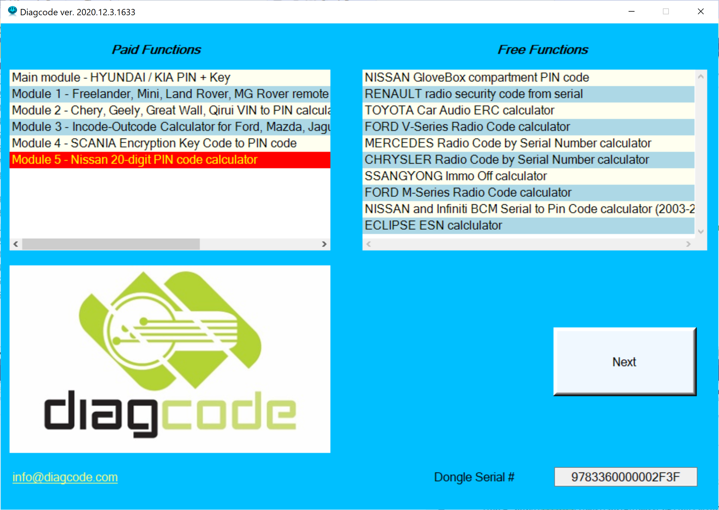 free ford radio code generator m series